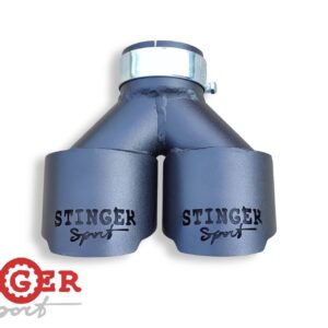 Насадка Stinger Sport раздвоенная на глушитель с хомутом выхода 85мм Насадка Stinger Sport раздвоенная на глушитель с хомутом выхода 85мм